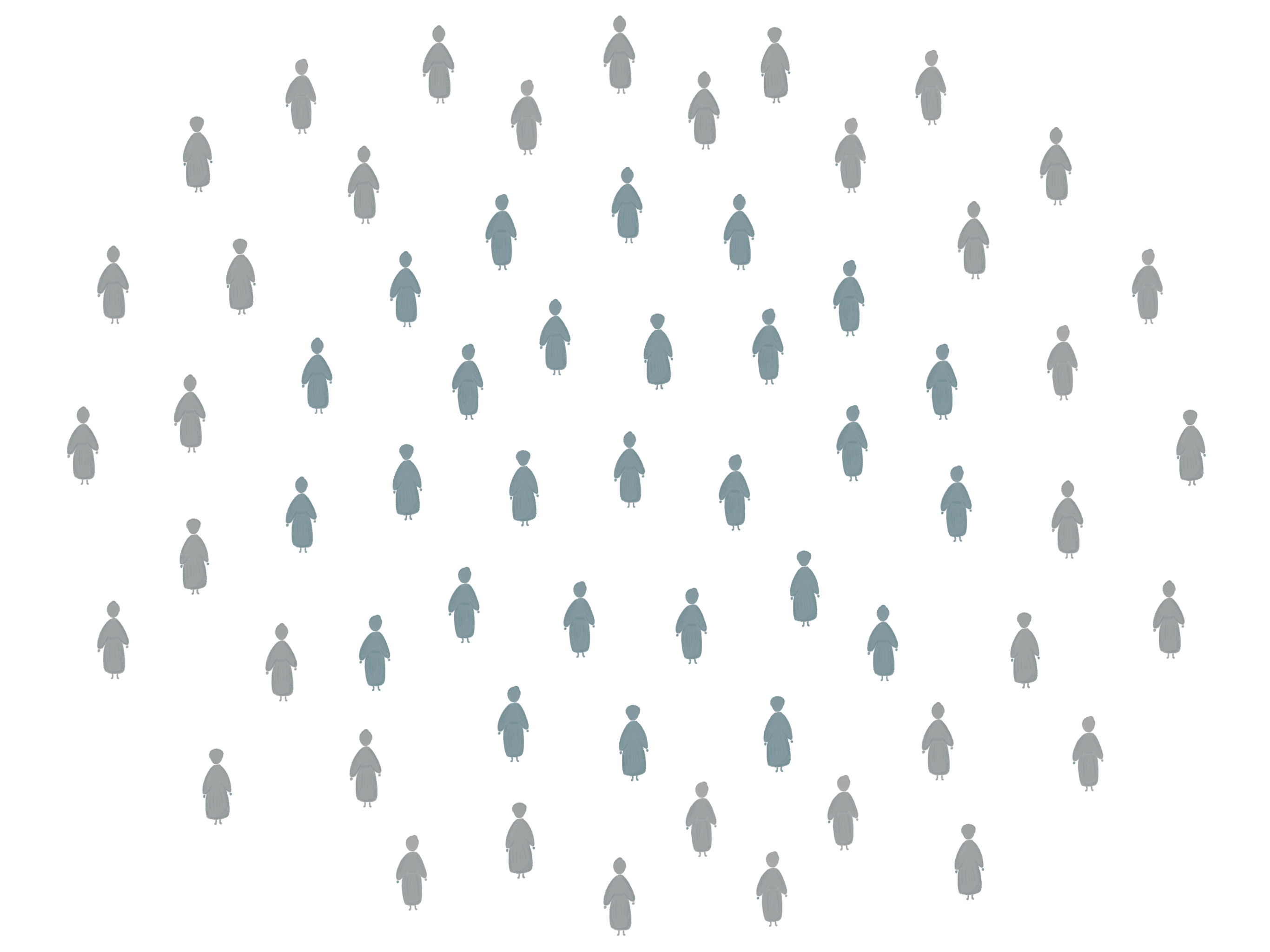Icons representing all 63 women