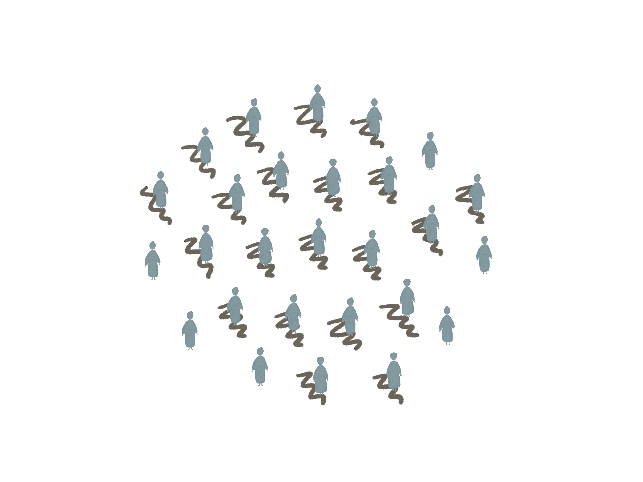 Icons representing 27 women, highlighting 21 women who reported having experienced physical abuse