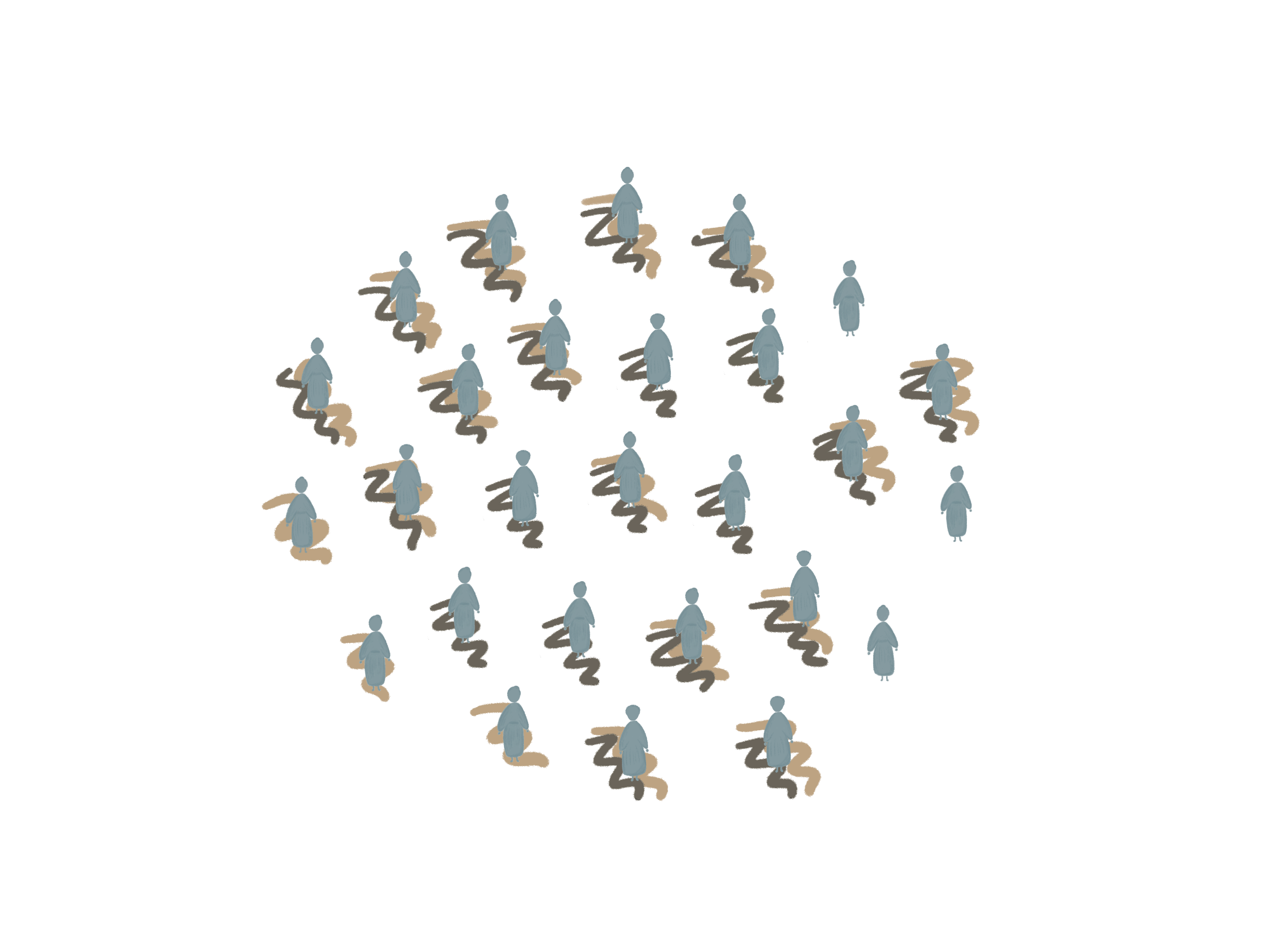 Icons representing 27 women, highlighting 20 women who reported having experienced psychological abuse